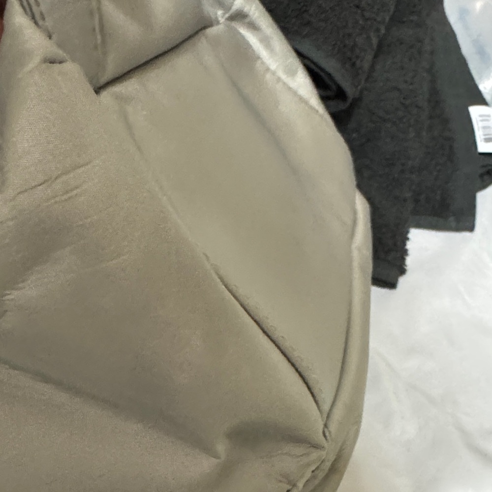 Moschino Silver-Gray Logo Nylon Drawstring Backpack - Picture 9 of 11